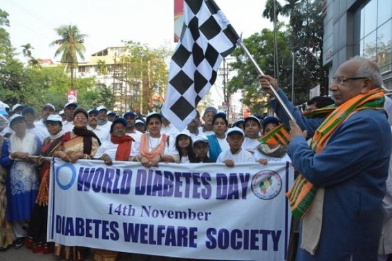 Governor flags off â€˜World Diabetes Dayâ€™ rally 